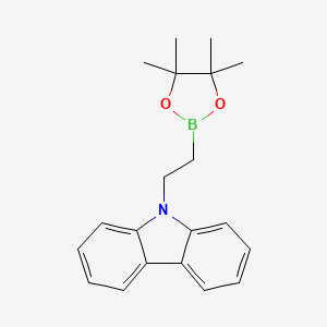 molecular formula C20H24BNO2 B3329584 2-(9H-咔唑基)乙基硼酸频哪醇酯 CAS No. 608534-41-4