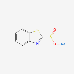 molecular formula C7H4NNaO2S2 B3329601 2-Benzothiazolesulfinic acid, sodium salt (1:1) CAS No. 61073-62-9