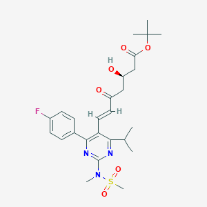 tert-butyl (E,3R)-7-[4-(4-fluorophenyl)-2-[methyl(methylsulfonyl)amino]-6-propan-2-ylpyrimidin-5-yl]-3-hydroxy-5-oxohept-6-enoate