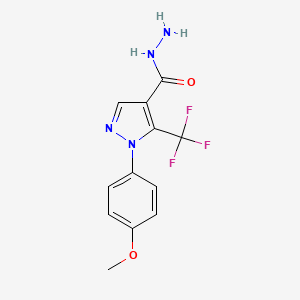 1-(4-Methoxyphenyl)-5-(trifluoromethyl)-1H-pyrazole-4-carbohydrazide