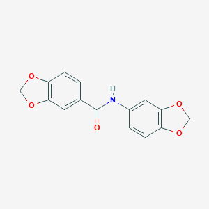 molecular formula C15H11NO5 B332974 N-(1,3-benzodioxol-5-yl)-1,3-benzodioxole-5-carboxamide 