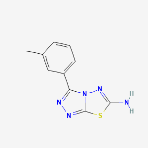 molecular formula C10H9N5S B3329743 3-(m-tolyl)-[1,2,4]Triazolo[3,4-b][1,3,4]thiadiazol-6-amine CAS No. 629652-21-7