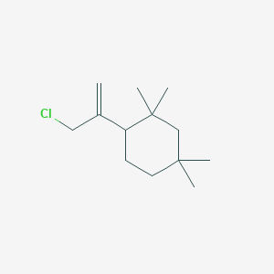 molecular formula C13H23Cl B3329766 2-(3-Chloroprop-1-en-2-yl)-1,1,5,5-tetramethylcyclohexane CAS No. 63216-72-8