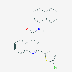 molecular formula C24H15ClN2OS B332977 2-(5-chlorothien-2-yl)-N-1-naphthylquinoline-4-carboxamide 