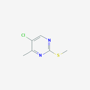molecular formula C6H7ClN2S B3329779 5-Chloro-4-methyl-2-(methylthio)pyrimidine CAS No. 63331-71-5