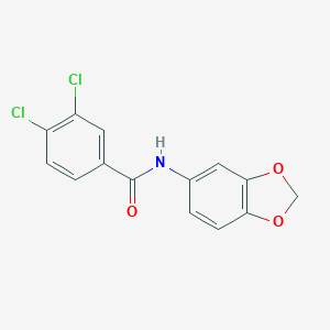molecular formula C14H9Cl2NO3 B332978 N-(1,3-benzodioxol-5-yl)-3,4-dichlorobenzamide 