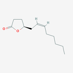 molecular formula C12H20O2 B3329785 (+)-6-Dodecen-4-olide CAS No. 63357-98-2