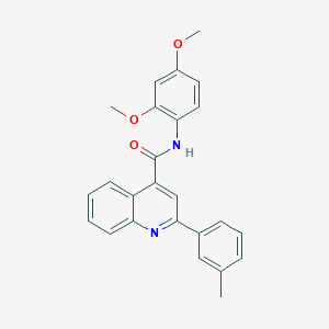 molecular formula C25H22N2O3 B332979 N-(2,4-dimethoxyphenyl)-2-(3-methylphenyl)quinoline-4-carboxamide 