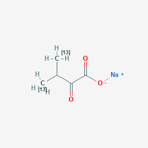 2-Keto-3-(methyl-13C)-butyric acid-4-13C sodium salt