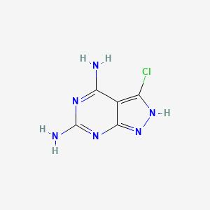 3-Chloro-1h-pyrazolo[3,4-d]pyrimidine-4,6-diamine