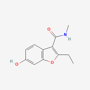 molecular formula C12H13NO3 B3329835 2-ethyl-6-hydroxy-N-methylbenzofuran-3-carboxamide CAS No. 638217-12-6