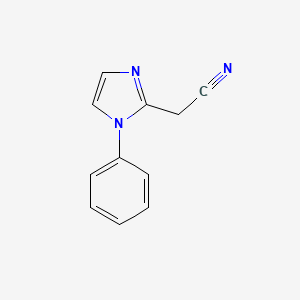 molecular formula C11H9N3 B3329842 2-(1-phenyl-1H-imidazol-2-yl)acetonitrile CAS No. 63928-10-9