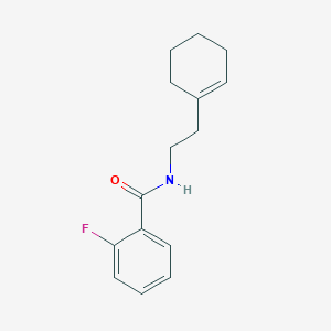 molecular formula C15H18FNO B332996 N-[2-(cyclohex-1-en-1-yl)ethyl]-2-fluorobenzamide 