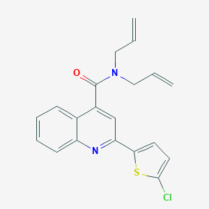 molecular formula C20H17ClN2OS B332998 N,N-diallyl-2-(5-chloro-2-thienyl)-4-quinolinecarboxamide 