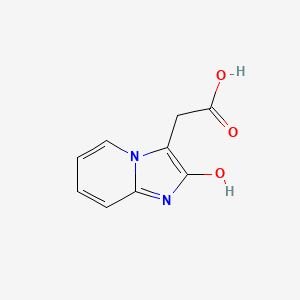 molecular formula C9H8N2O3 B3329980 (2-Hydroxyimidazo[1,2-a]pyridin-3-yl)acetic acid CAS No. 653599-20-3