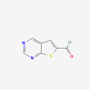 Thieno[2,3-d]pyrimidine-6-carbaldehyde