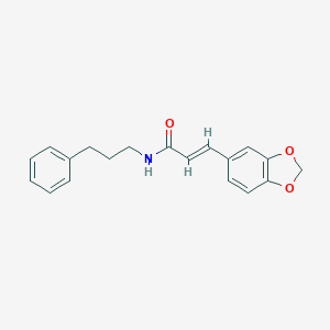 molecular formula C19H19NO3 B333006 3-(1,3-benzodioxol-5-yl)-N-(3-phenylpropyl)acrylamide 