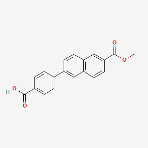 molecular formula C19H14O4 B3330068 4-(6-(Methoxycarbonyl)naphthalen-2-YL)benzoic acid CAS No. 660825-19-4