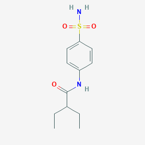 molecular formula C12H18N2O3S B333007 2-ethyl-N-(4-sulfamoylphenyl)butanamide 