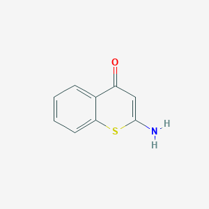 molecular formula C9H7NOS B3330092 2-amino-4H-thiochromen-4-one CAS No. 66480-61-3