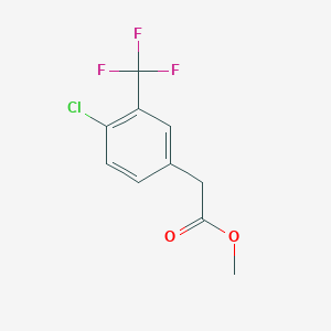 molecular formula C10H8ClF3O2 B3330106 Methyl 2-(4-chloro-3-(trifluoromethyl)phenyl)acetate CAS No. 66504-62-9