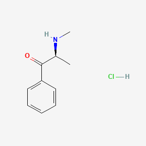 molecular formula C10H14ClNO B3330107 盐酸甲卡西酮，(-)- CAS No. 66514-93-0