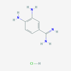molecular formula C7H11ClN4 B3330123 3,4-Diaminobenzimidamide hydrochloride CAS No. 66717-58-6