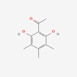 molecular formula C11H14O3 B3330143 1-(2,6-Dihydroxy-3,4,5-trimethyl-phenyl)-ethanone CAS No. 66842-24-8