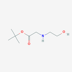 molecular formula C8H17NO3 B3330144 叔丁基 2-[(2-羟乙基)氨基]乙酸酯 CAS No. 66937-71-1