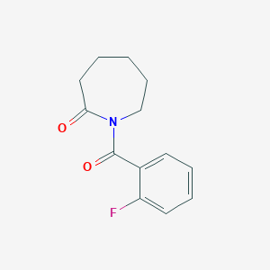 molecular formula C13H14FNO2 B3330148 1-(2-氟苯甲酰)氮杂环-2-酮 CAS No. 670268-48-1