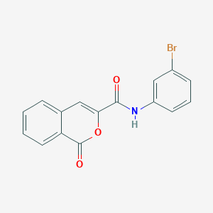 molecular formula C16H10BrNO3 B333016 N-(3-bromophenyl)-1-oxo-1H-isochromene-3-carboxamide 