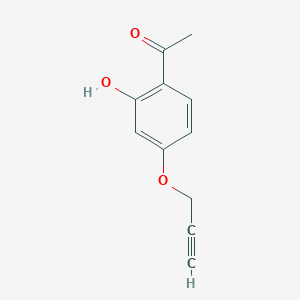 molecular formula C11H10O3 B3330166 1-(2-Hydroxy-4-prop-2-ynyloxy-phenyl)-ethanone CAS No. 67091-10-5