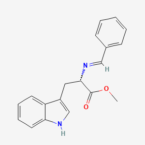molecular formula C19H18N2O2 B3330239 L-Tryptophan methyl ester, benzaldimine CAS No. 67628-15-3