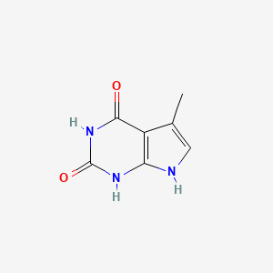 molecular formula C7H7N3O2 B3330243 5-methyl-1H-pyrrolo[2,3-d]pyrimidine-2,4(3H,7H)-dione CAS No. 67856-03-5