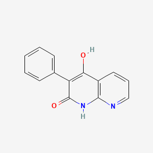 molecular formula C14H10N2O2 B3330248 4-Hydroxy-3-phenyl-1,8-naphthyridin-2(1H)-one CAS No. 67862-28-6
