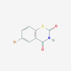 molecular formula C8H4BrNO2S B3330268 6-Bromo-2H-benzo[e][1,3]thiazine-2,4(3H)-dione CAS No. 67963-80-8