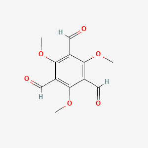 molecular formula C12H12O6 B3330287 2,4,6-Trimethoxy-1,3,5-benzenetricarbaldehyde CAS No. 680575-17-1