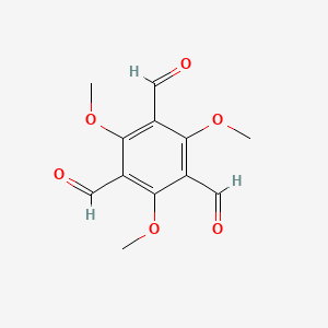 molecular formula C12H12O6 B3330287 2,4,6-Trimethoxybenzene-1,3,5-tricarbaldehyde CAS No. 680575-17-1