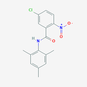 molecular formula C16H15ClN2O3 B333030 5-chloro-2-nitro-N-(2,4,6-trimethylphenyl)benzamide 
