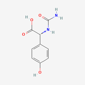 molecular formula C9H10N2O4 B3330333 C-N-p-HPG CAS No. 68780-35-8