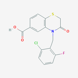 4-(2-chloro-6-fluorobenzyl)-3-oxo-3,4-dihydro-2H-benzo[b][1,4]thiazine-6-carboxylic acid
