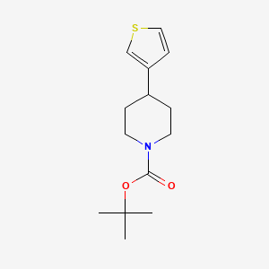 molecular formula C14H21NO2S B3330360 Tert-butyl 4-(thiophen-3-yl)piperidine-1-carboxylate CAS No. 690261-78-0
