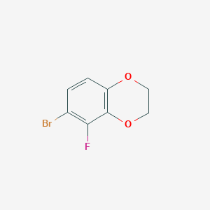 molecular formula C8H6BrFO2 B3330386 1,4-Benzodioxin, 6-bromo-5-fluoro-2,3-dihydro- CAS No. 69464-28-4