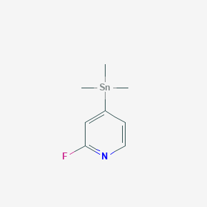 molecular formula C8H12FNSn B3330404 2-Fluoro-4-(trimethylstannyl)pyridine CAS No. 697300-76-8