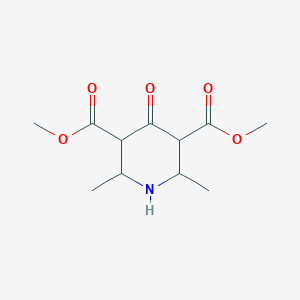 molecular formula C11H17NO5 B3330421 Dimethyl 2,6-dimethyl-4-oxopiperidine-3,5-dicarboxylate CAS No. 69985-67-7