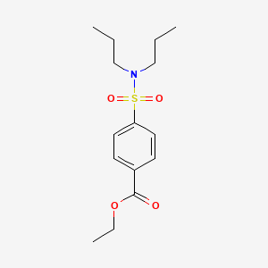 molecular formula C15H23NO4S B3330436 Ethyl 4-(dipropylsulfamoyl)benzoate CAS No. 70190-76-0