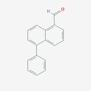 molecular formula C17H12O B3330439 5-Phenylnaphthalene-1-carboxaldehyde CAS No. 702707-14-0