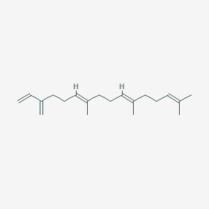 molecular formula C20H32 B3330481 (E,E)-7,11,15-三甲基-3-亚甲基-十六烷-1,6,10,14-四烯 CAS No. 70901-63-2