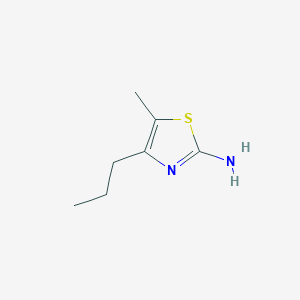 molecular formula C7H12N2S B3330536 5-Methyl-4-propyl-1,3-thiazol-2-amine CAS No. 716323-79-4