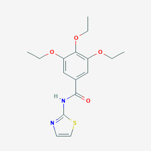 molecular formula C16H20N2O4S B333054 3,4,5-triethoxy-N-(1,3-thiazol-2-yl)benzamide 